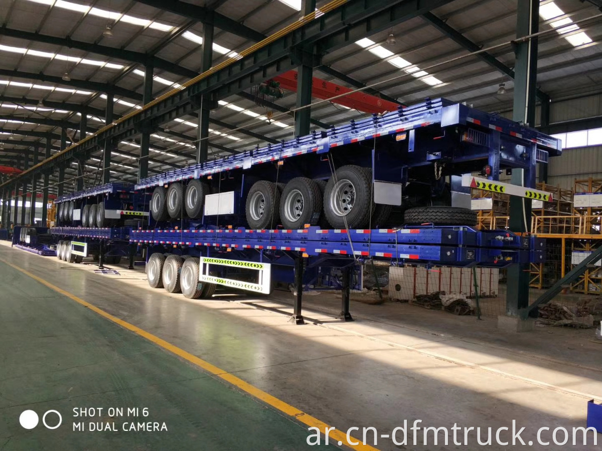 Flatbed container semi-trailer (2)